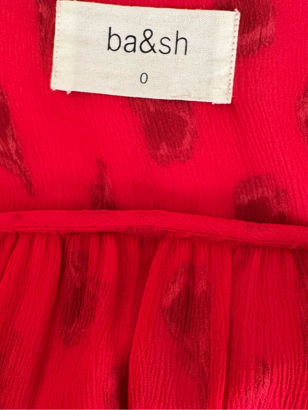 ba&sh Memory Dress in Rouge XS - Picture 5 of 6
